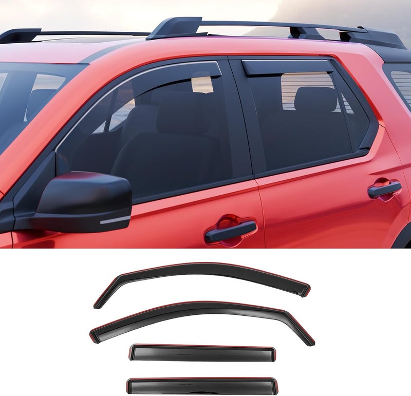 Maxzina Visor Rain Guards Compatible with 2025 Honda Passport (Not for 2026) Front and Rear in-Channel Window Visors Wind Deflectors Weather Shield for 2025 Passport 4PCS Accessories - Image 1